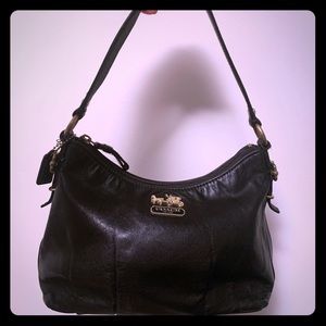 Black, small Coach bag